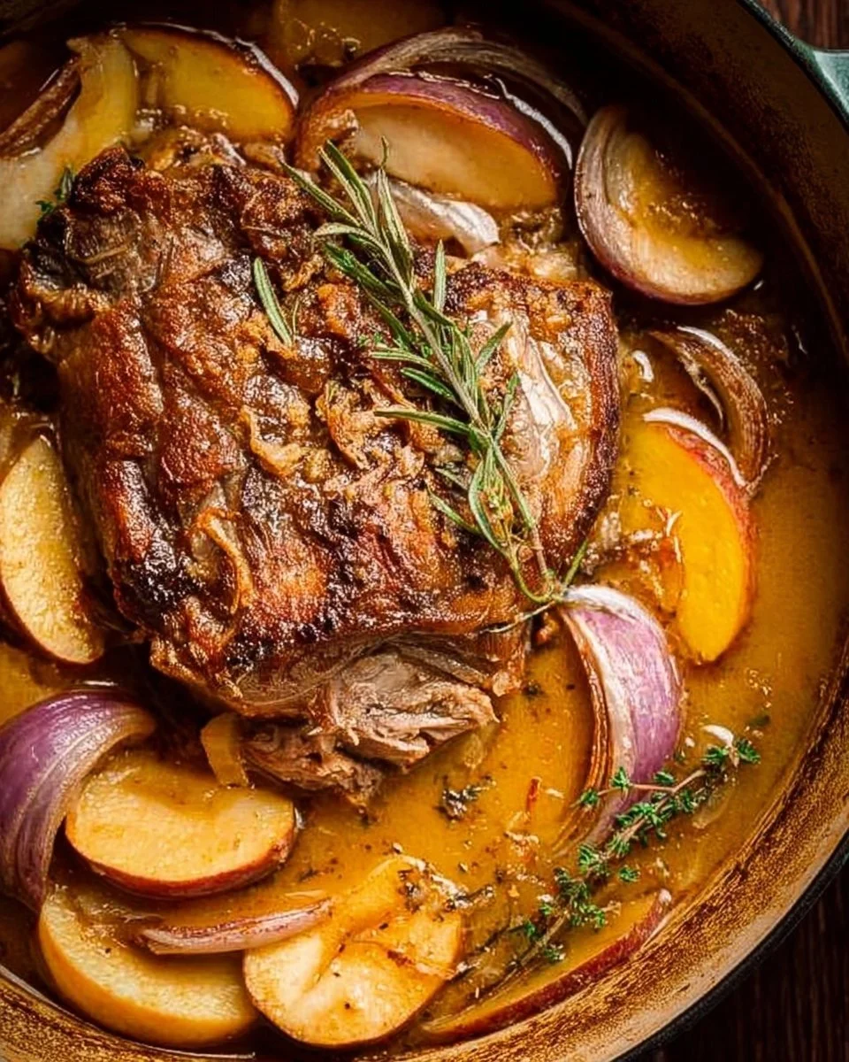 Apple Cider Braised Pork Shoulder