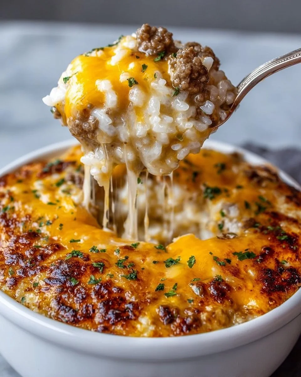 A delicious Beefy Garlic Butter Bowl with tender beef and roasted garlic