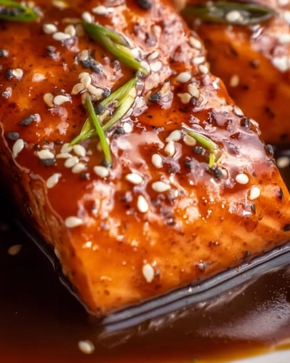 Bourbon Glazed Salmon