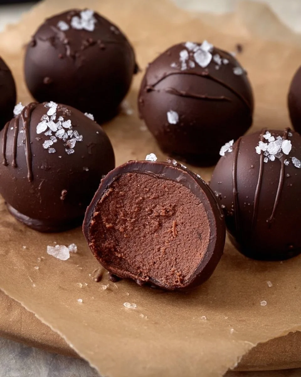 Healthy brownie batter cottage cheese truffles recipe for protein-rich dessert