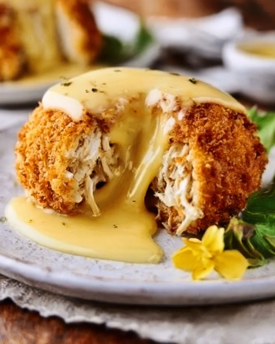 Delicious homemade chicken pillows ready to serve