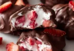 Chocolate Strawberry Yogurt Clusters - a delicious homemade treat.
