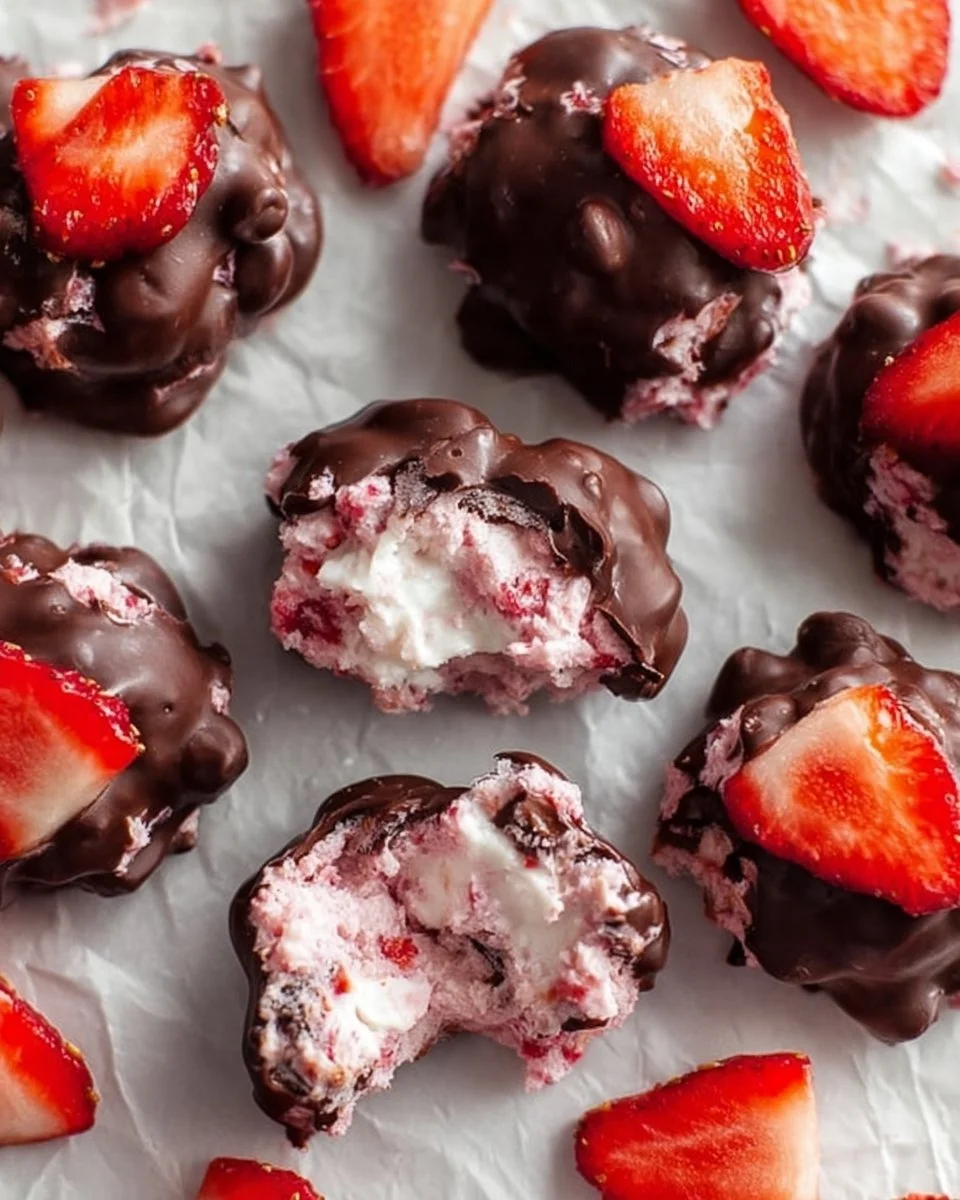 Chocolate Strawberry Yogurt Clusters (Viral Recipe!)