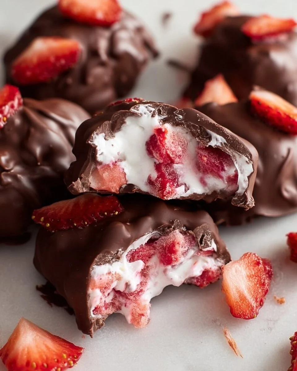 Chocolate Strawberry Yogurt Clusters (Viral Recipe!)
