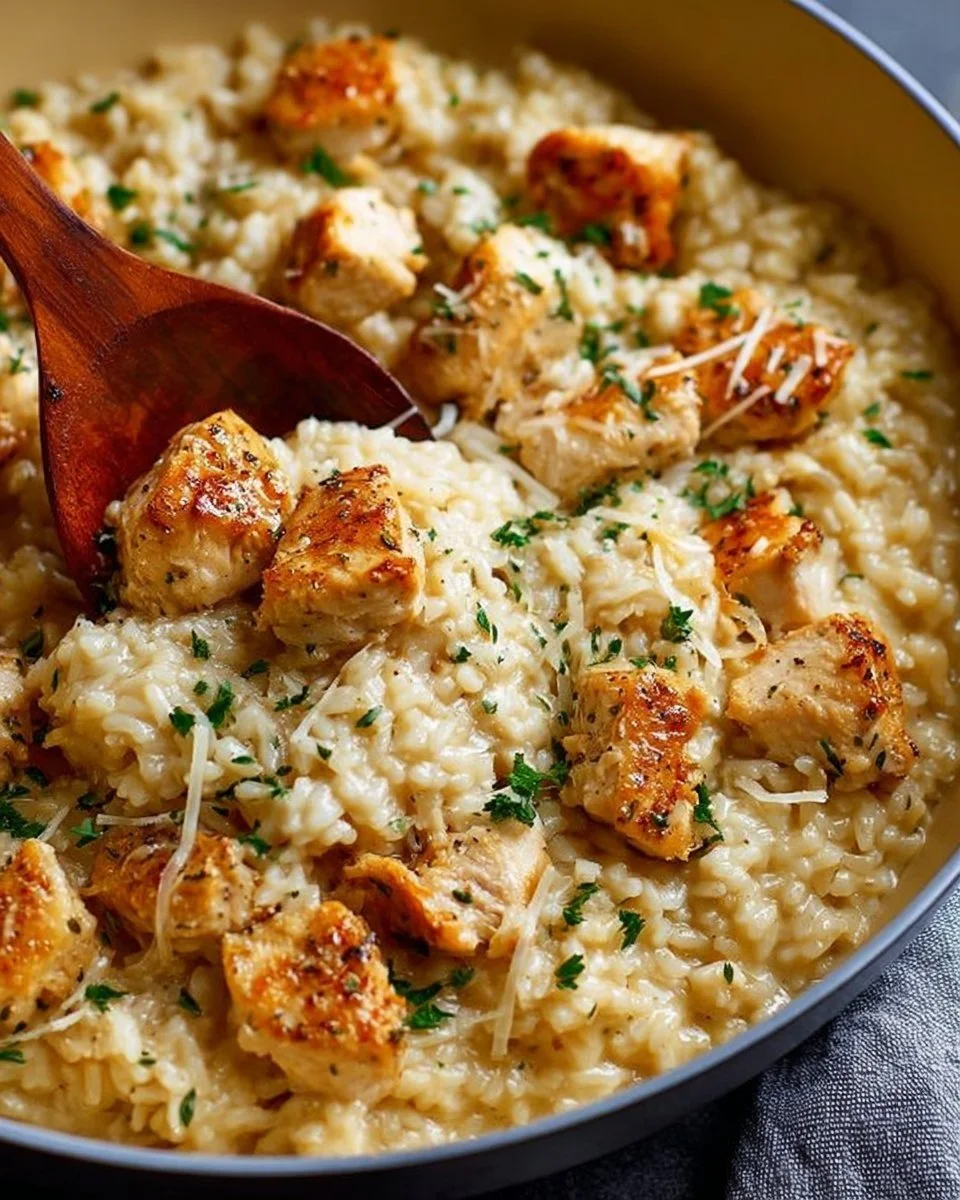 Classic Garlic Parmesan Chicken and Rice - thegirlskitchen