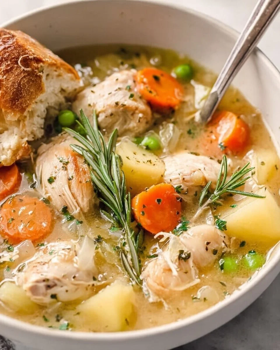 Comforting Slow Cooker White Wine Chicken Stew You’ll Love