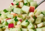 Delicious Cucumber Apple Salad with fresh ingredients and vibrant colors
