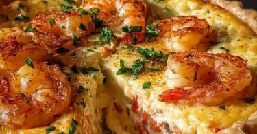 Delicious Florida Shrimp Pie, a savory seafood delight with fresh shrimp