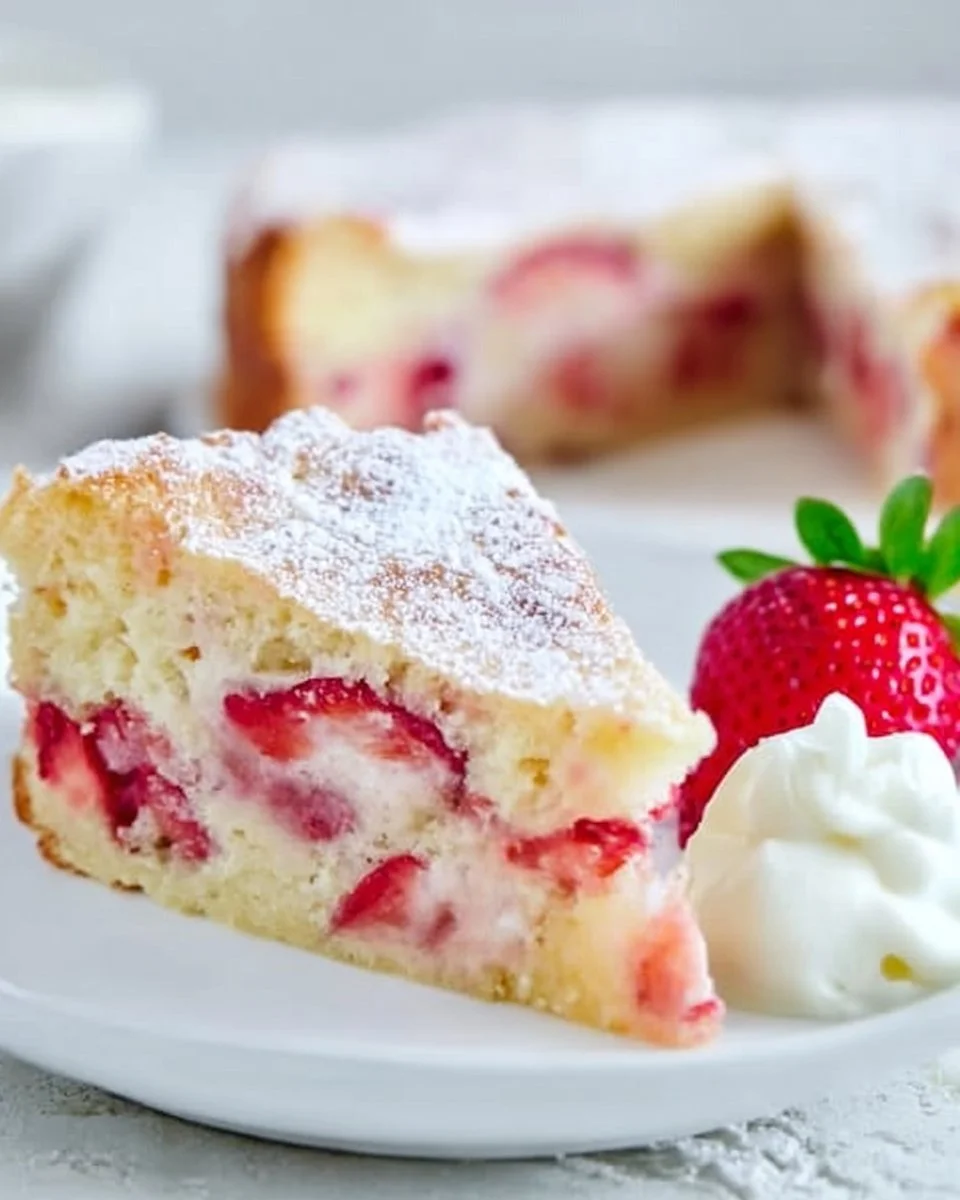 French Strawberry Cake