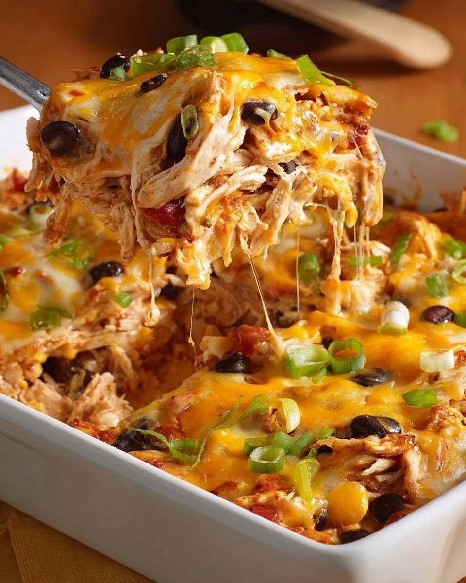 Healthy Chicken Taco Casserole