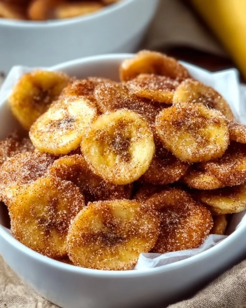 Quick & Easy Cinnamon-Sugar Air Fryer Banana Chips – Crispy Sweet Snack