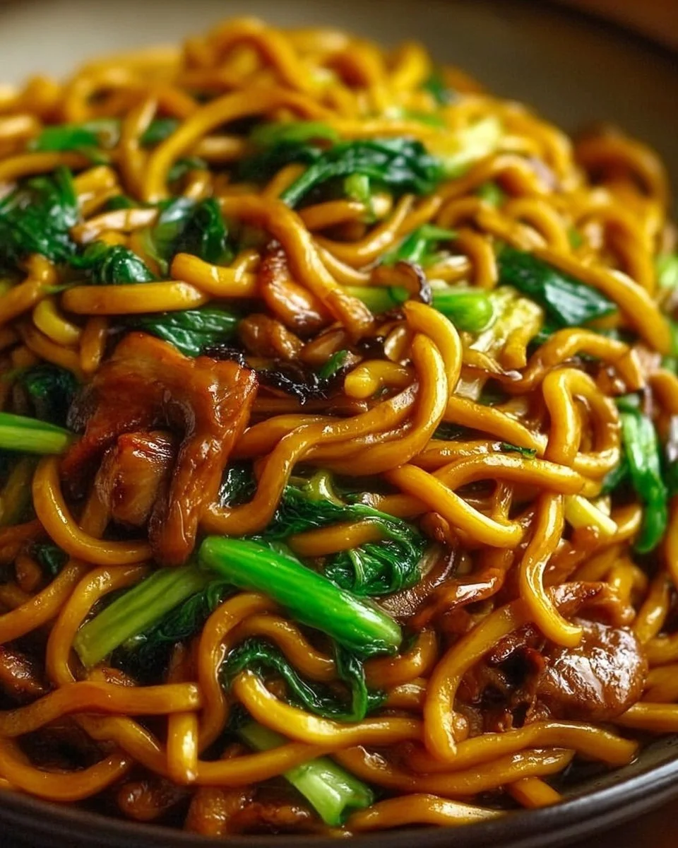 Savory Shanghai Fried Noodles