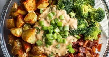 Whole30 Potato Salad made with fresh ingredients and no added sugars.
